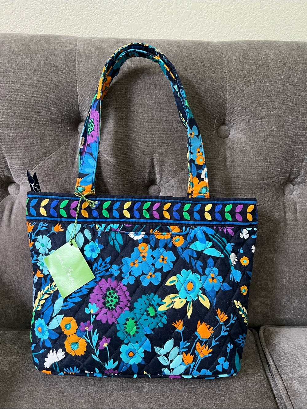 Vera Bradley Midnight Blues Petite Tote NWT